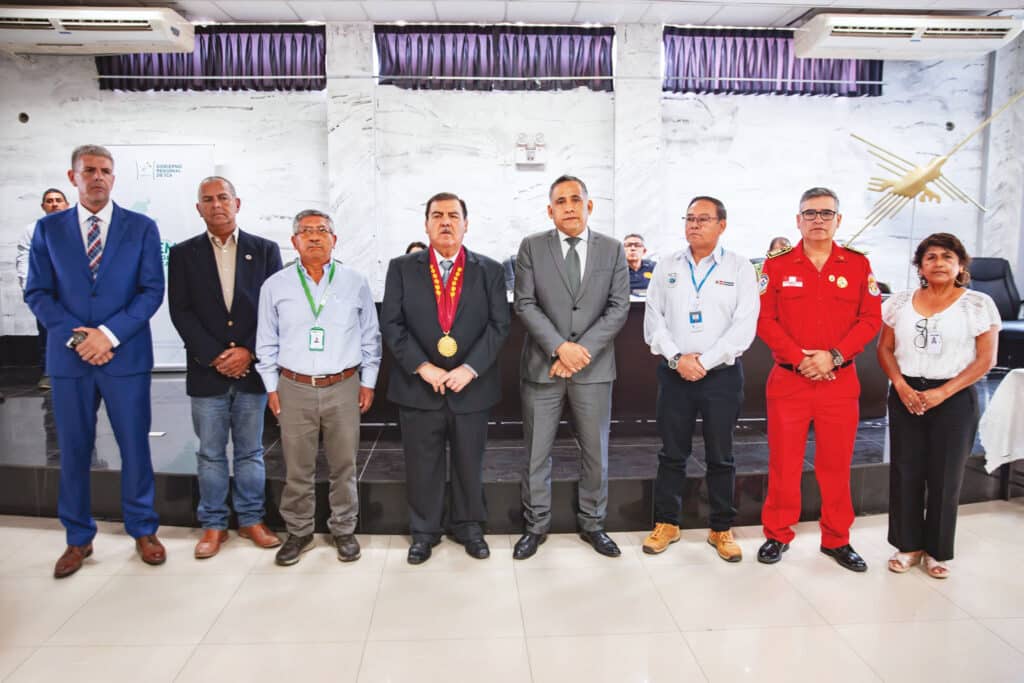Integrantes del Comité Regional de Movilización de Ica.